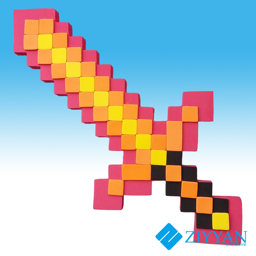 MINECRAFT SWORD TOY / MINE CRAFT FIRE SWORD & STICK