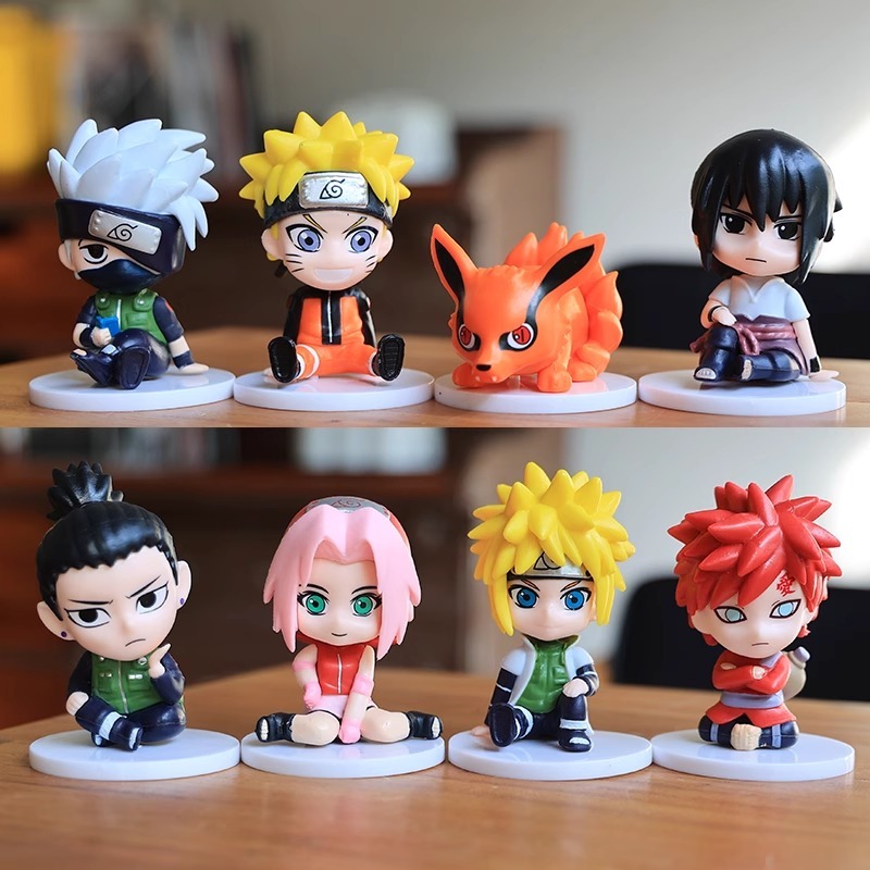 Naruto Biju Minato Gaara Sasuke Sakura Action Figure ชุด 6 ชิ้น