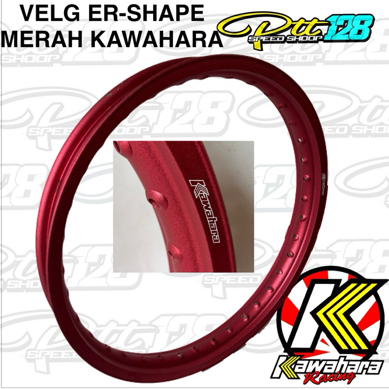 MERAH ER SHAPE KAWAHARA ALLOY RIMS RED DOFF GOLD ALUMINIUM RIMS ORIGINAL KAWAHARA ORANGE PEEL RIMS