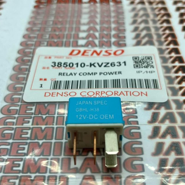 38501-KVZ631 DENSO รีเลย์สตาร์ท 4 ขา BeAT Fi Vario 125 150 Scoopy eSP CBR150R ของแท้จากญี่ปุ่น