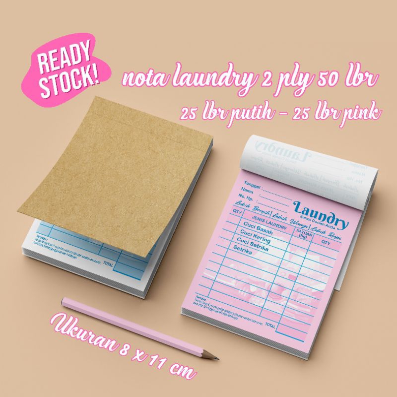 NCR LAUNDRY NOTE BOOK 2 ชั้นเล็ก NCR LAUNDRY NOTE 2 ชั้น