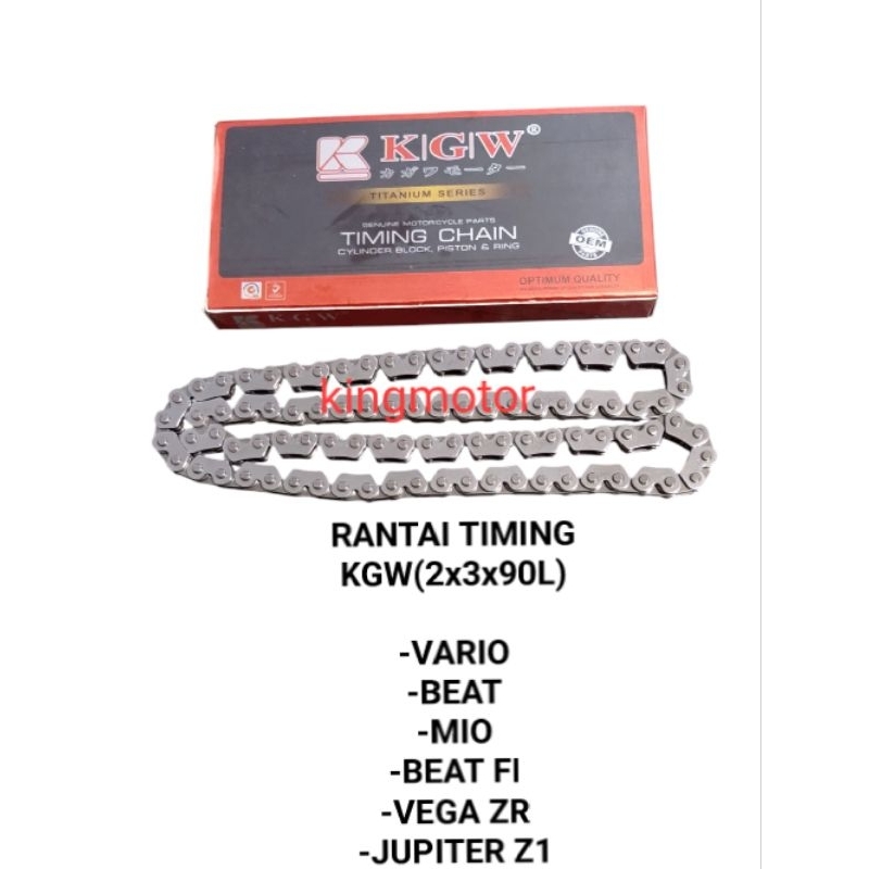 KAAWA TIMING CHAIN 2x3x90L VARIO BEAT MIO BEAT FI VEGA ZR JUPITER Z1 SUPER QUALITY