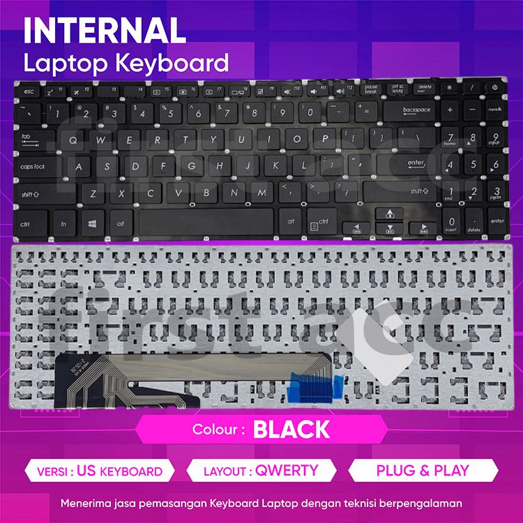 ASUS F560 F560UD X560 X560UD YX560 YX560U YX560UD SERIES คีย์บอร์ดใหม่