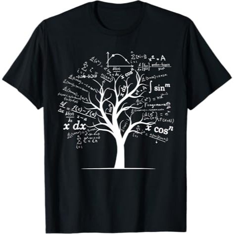ตลก AP แคลคูลัส Algebra Tree คณิตศาสตร์ครู Nerd Geek ของขวัญ Unisex ผู้ใหญ่เด็กคลาสสิก Fit ลูกเรือคอ