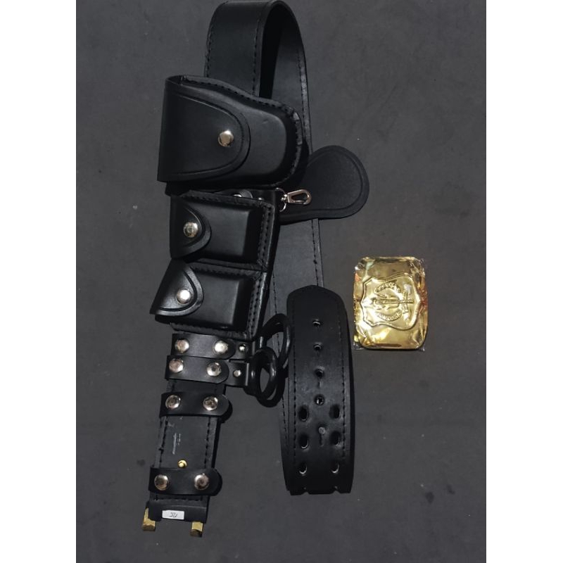 เข็มขัด รปภ.หนังครบชุด