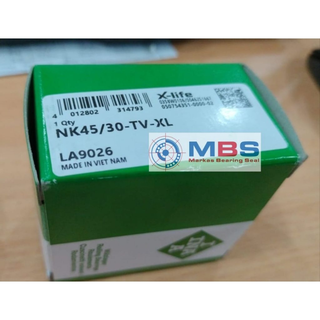 NEEDLE BEARING NK 45/30 ยี่ห้อ INA ดั้งเดิม NK45/30 45 x 55 x 30 มม.