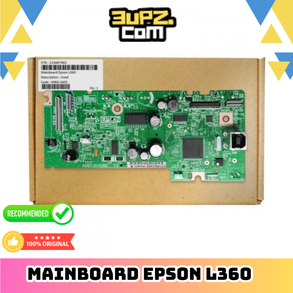 เมนบอร์ดเมนบอร์ด L360 L365 Epson Logic Board Printer Epson Original Used - L360 Used
