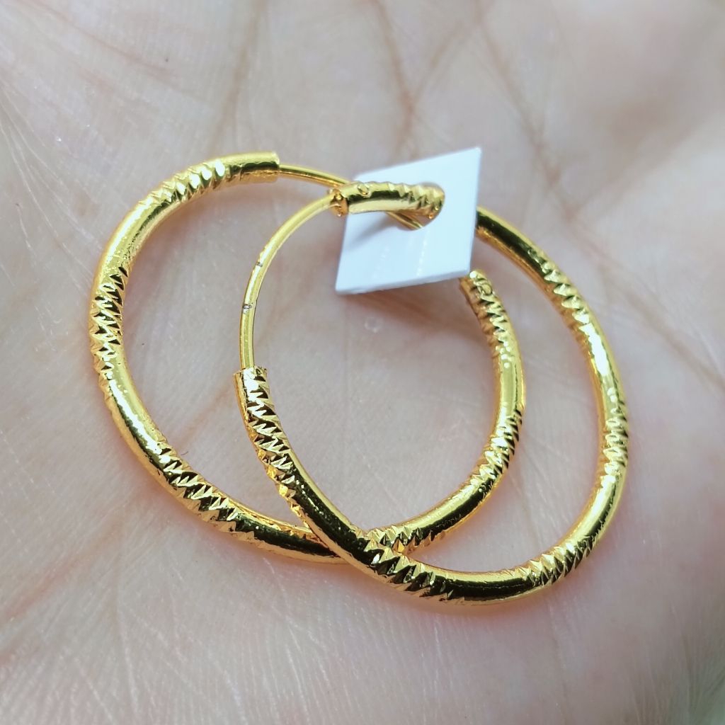 ต่างหู Gipsy สําหรับผู้หญิงผู้ใหญ่ทําจากเหรียญโลหะ