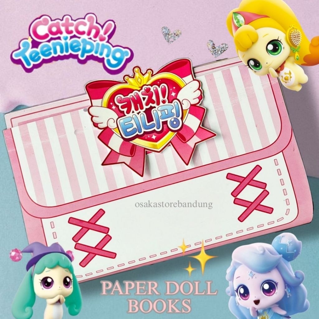 CATCH TEENIEPING PAPER BOOKS DOLL BAG EXCLUSIVE DOLL หนังสือเล่น