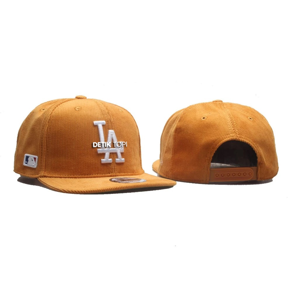 LA Los Angeles Dodgers Mustard Yellow Snapback หมวกปัก