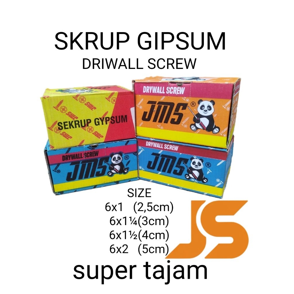 1 กล่อง JMS GYPSUM SCREWS/PANDA DRIWL SCREW