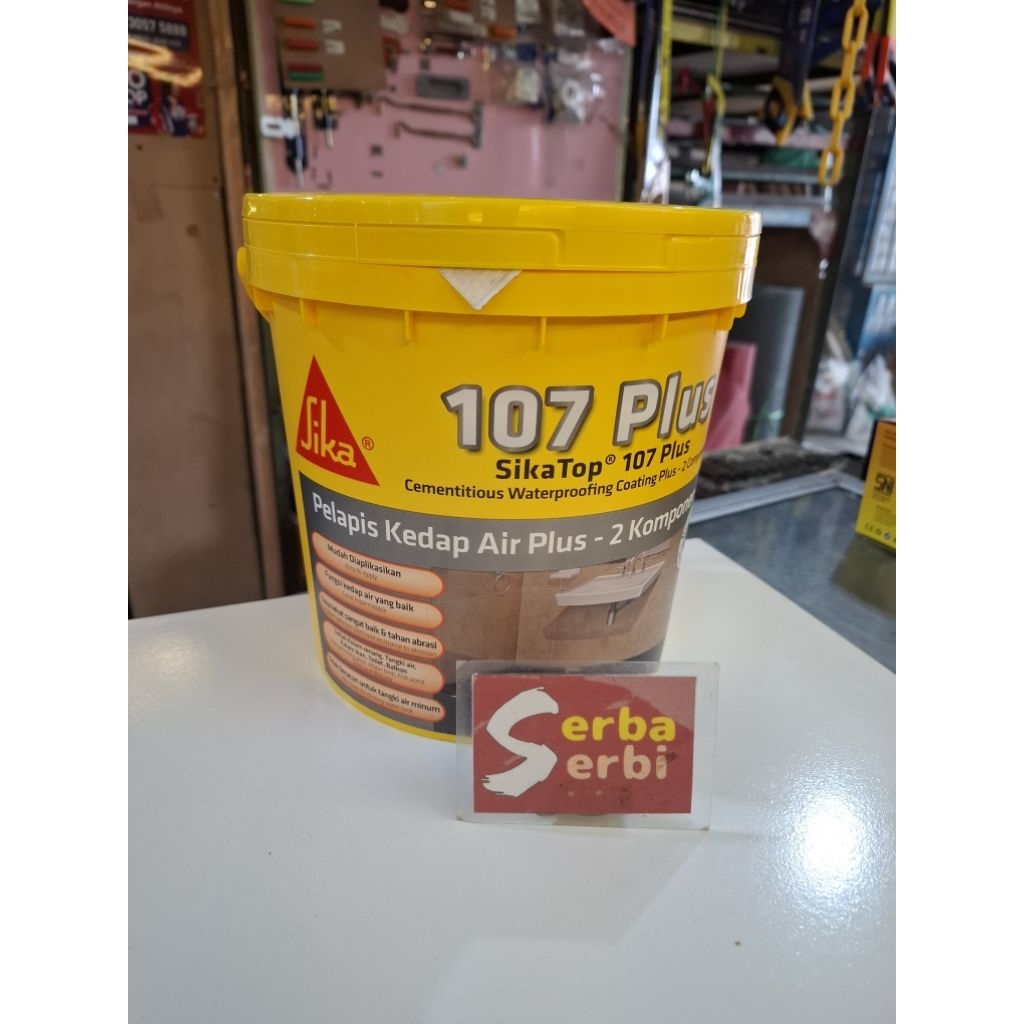 -/SET 4KG SIKA TOP 107 - ซีเมนต์อะคาเซีย + น้ํายาเคลือบกันรั่ว