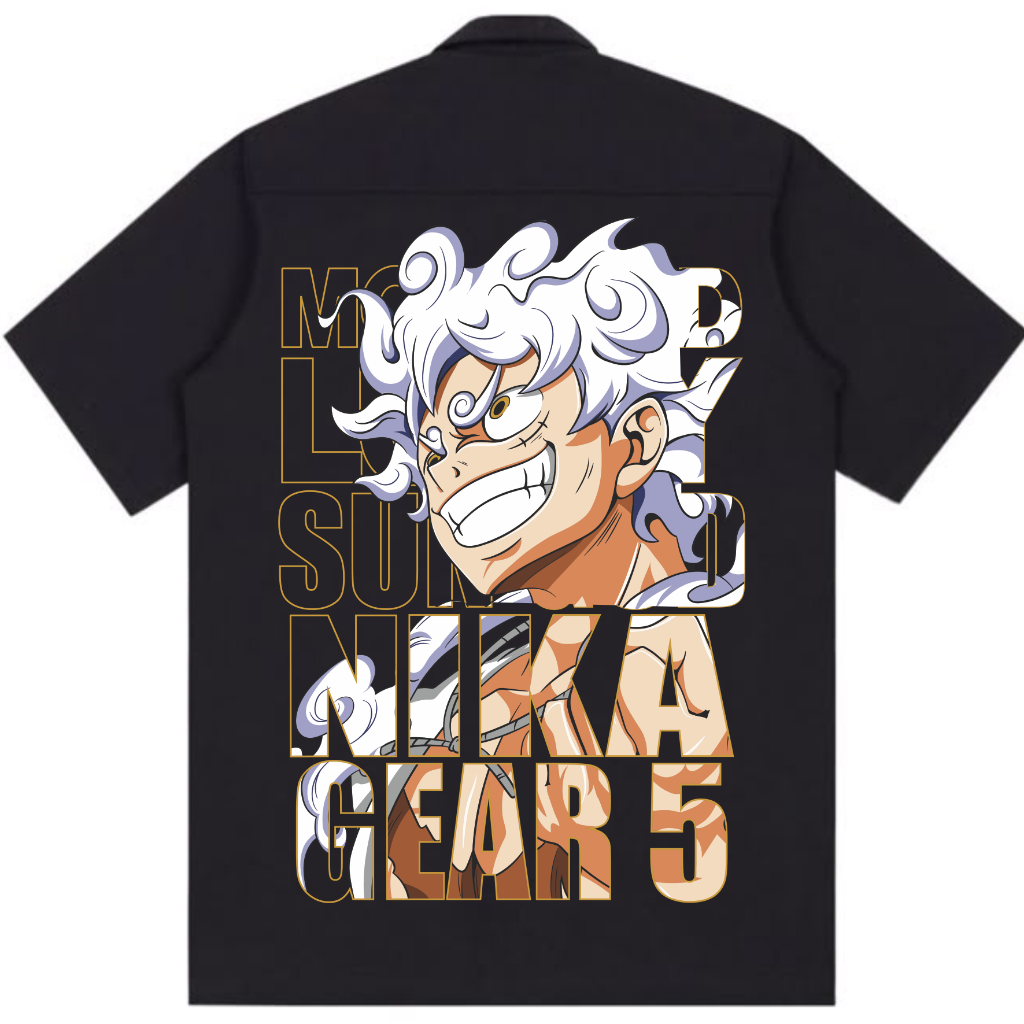KEMEJA AA Workshirt Luffy Gear 5 PDH Work Shirt (หลัง)