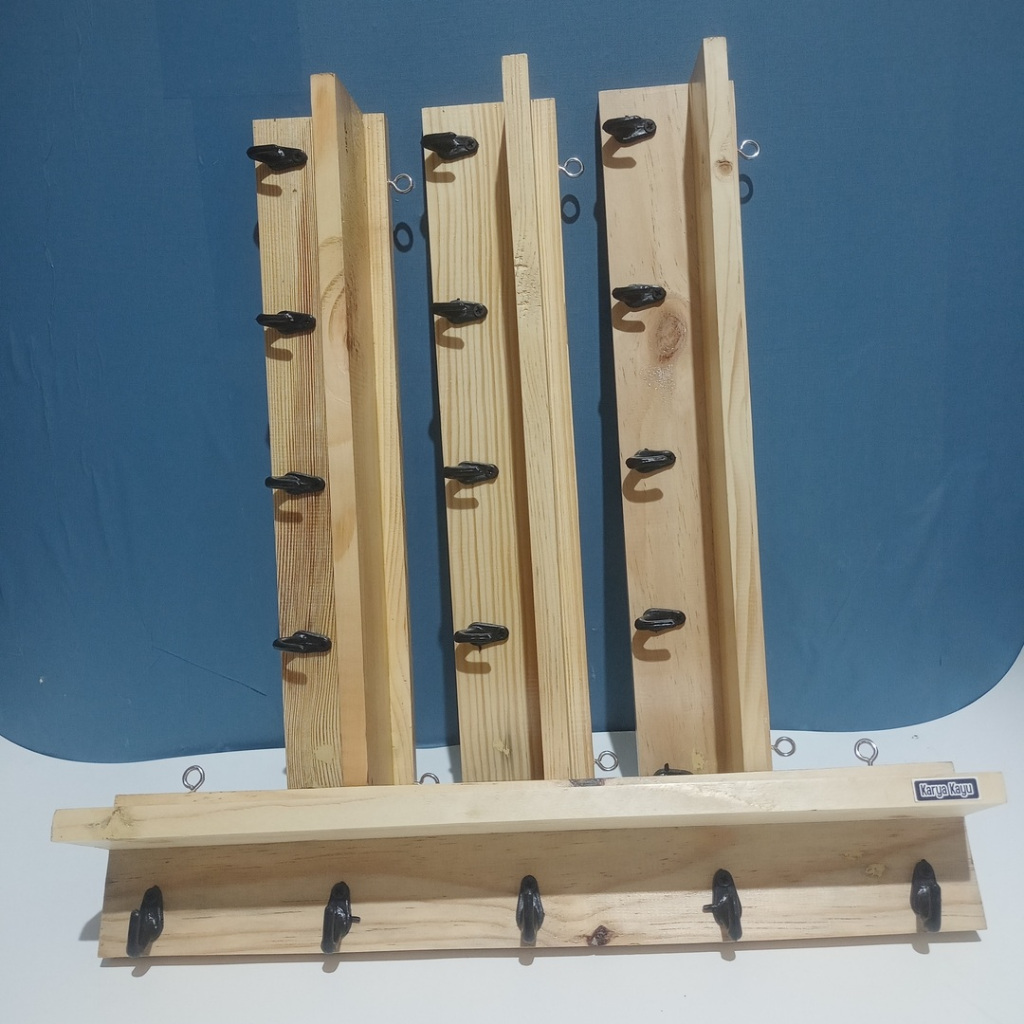 GANTUNGAN Minimalist Aesthetic Wall Clothes Hanger Rack p3