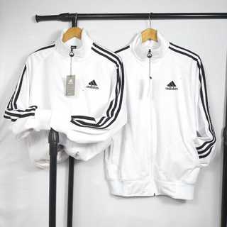 new produck white jacket tractop adidas-jaket pria simpel  casual 3foil california-jaket stripe 3