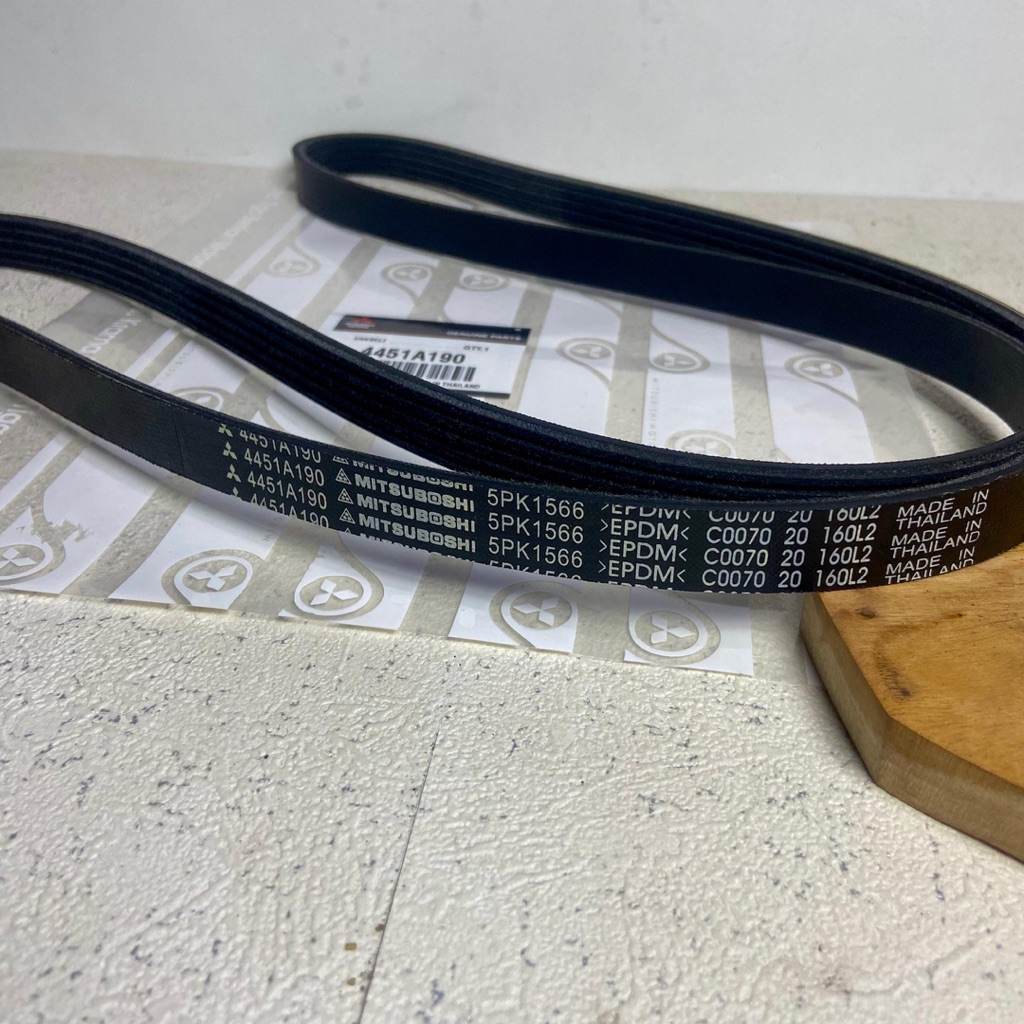 FAN BELT VAN BELT FAN BELT V BELT 5PK 1566 ใหม่ L300 DSL EURO 4 4N14 Mitsubishi 445A190 Power