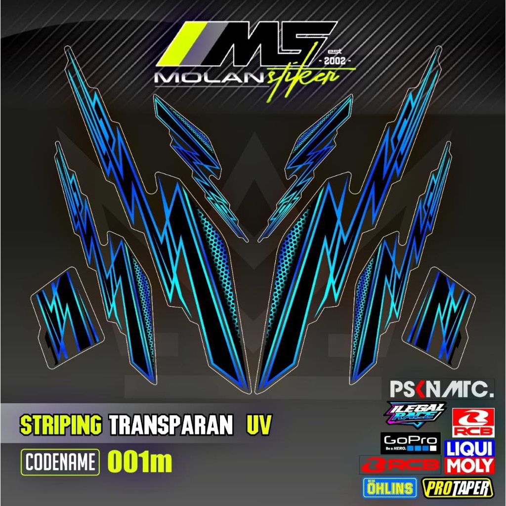 Decal สติกเกอร์ Striping Variation โปร่งใส Uv Honda Scoopy ใหม่ Scoopy Scoopy คาร์บูเรเตอร์ Gen 1 Sc