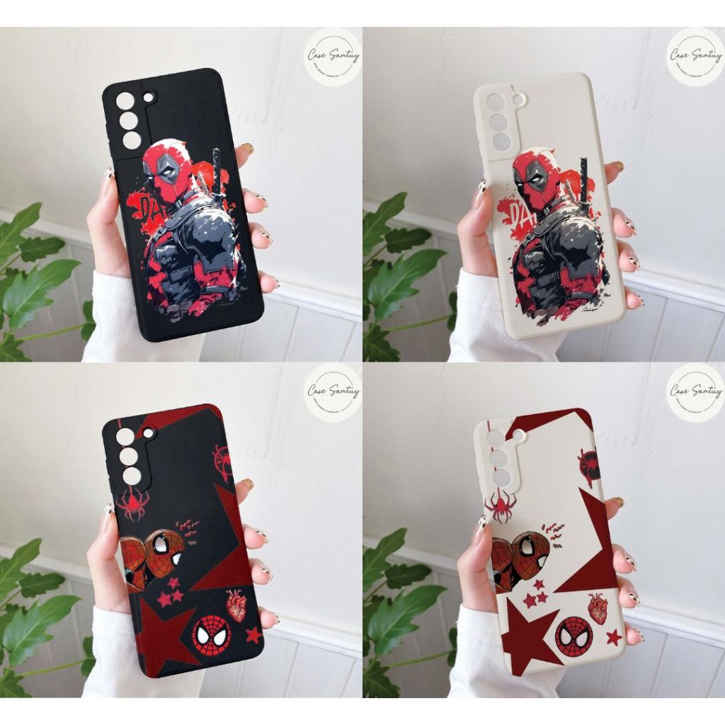 Softcase Aesthetic Deadpool Spiderman สําหรับ Realme 5 5s 5i C3 6 6i 6s 8 8i 9 9i 10 11 C3 C71 Narzo