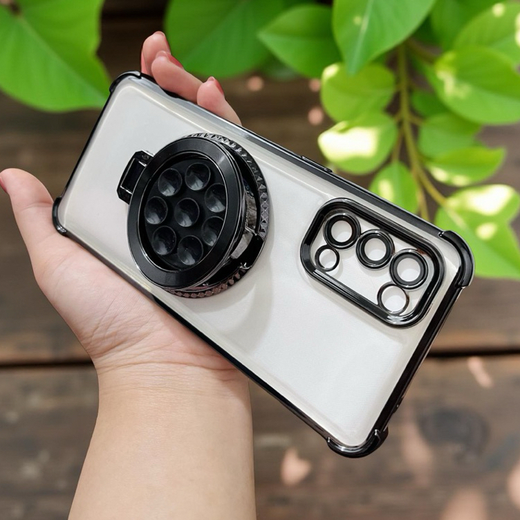 Magsafe OPPO RENO 5 Case Softcase ซิลิโคน Octopus stand Anticrrack ฝาหลัง Premium