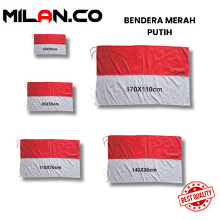 MILANCO Bendera Merah Putih Agustusan Kemerdekaan Berbagai Ukuran Bahan Premium