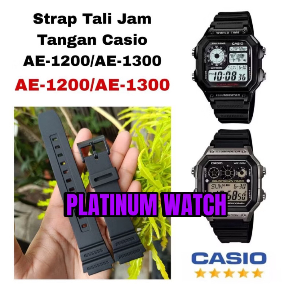 สายนาฬิกา Casio AE1200 AE1300 AE 1200 AE 1300 AE-1200 AE-1300