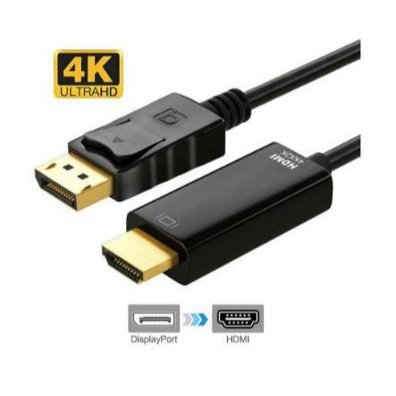Displayport to HDTV Cable 1.8Meter 4K - สาย DP to HDMI 1.8 เมตร 4K