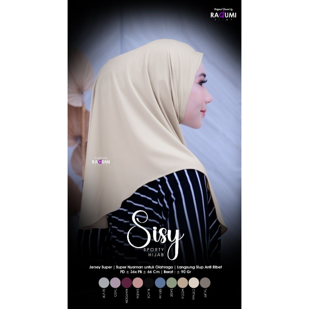 SSY SPORTY HIJAB BY RAQUMI // SPORTY HIJAB // INSTANT HIJAB // SPORTS HIJAB // JERSEY HIJAB // MEDIU