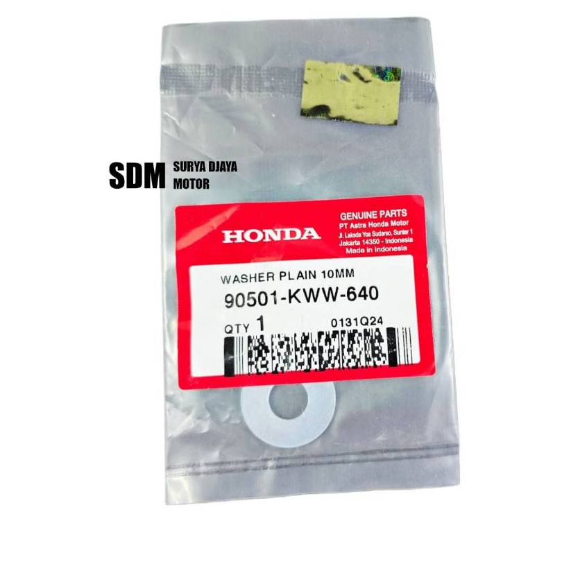 แหวนเครื่องซักผ้าธรรมดา 10MM Honda Blade 110 K07A Original Honda 90101-KWW-640