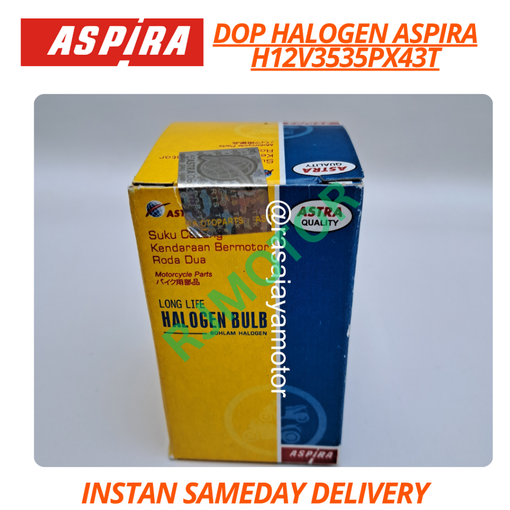 11-H12V3535PX43T ASPIRA ASTRA OTOPARTS 12V 35/35WATT VIXION HEADLIGHT DOP หลอดไฟ