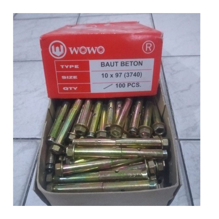 Dinabolt WOWO 10x97 (3740) - น็อตคอนกรีต WOWO - ชาวประมงคอนกรีต WOWO