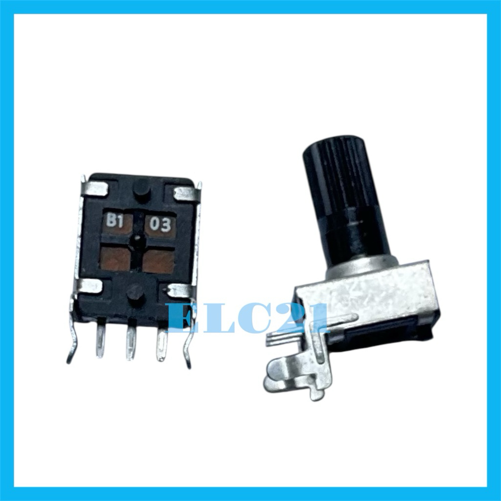 B103 Potentiometer 10K RV09 มุมขวา Potentiometer B103 RV09 มุมขวา