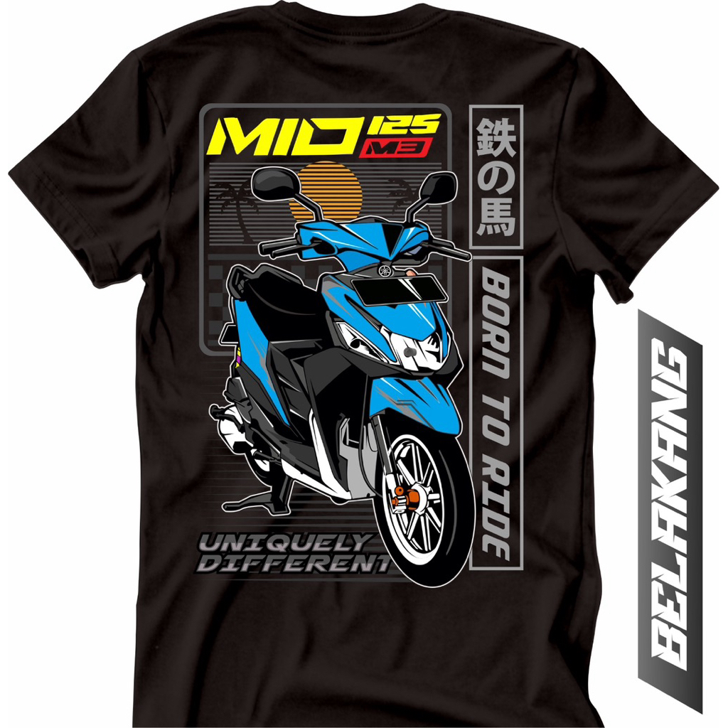 YAMAHA MIO M3 T-SHIRT FREE HAT เสื้อผ้าผู้ชาย