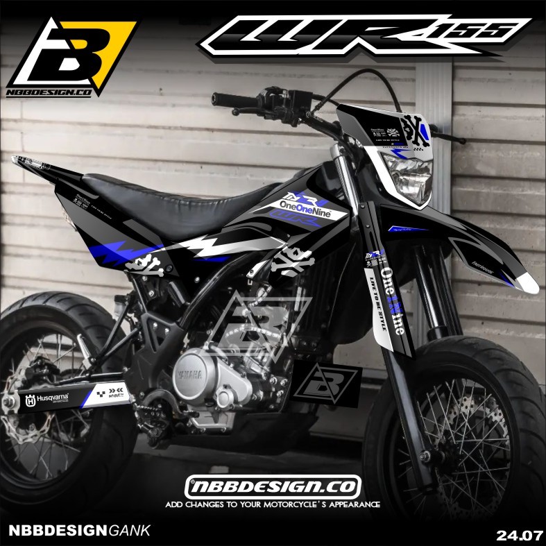 Yamaha WR 155 R Supermoto Surex สติกเกอร์รูปลอกเต็มตัวฟรีการออกแบบ Supermoto ล่าสุดแบบกําหนดเอง
