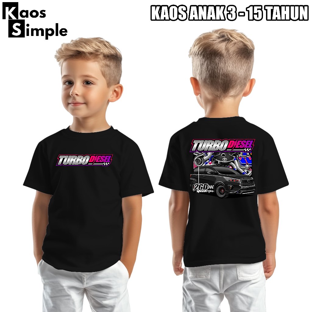 MESIN เด็ก Racing เสื้อยืด TURBO DIESEL ENGINE INNOVA 2GD SPEED ENGINE ดัดแปลงรถเสื้อ Speedcious ยาน