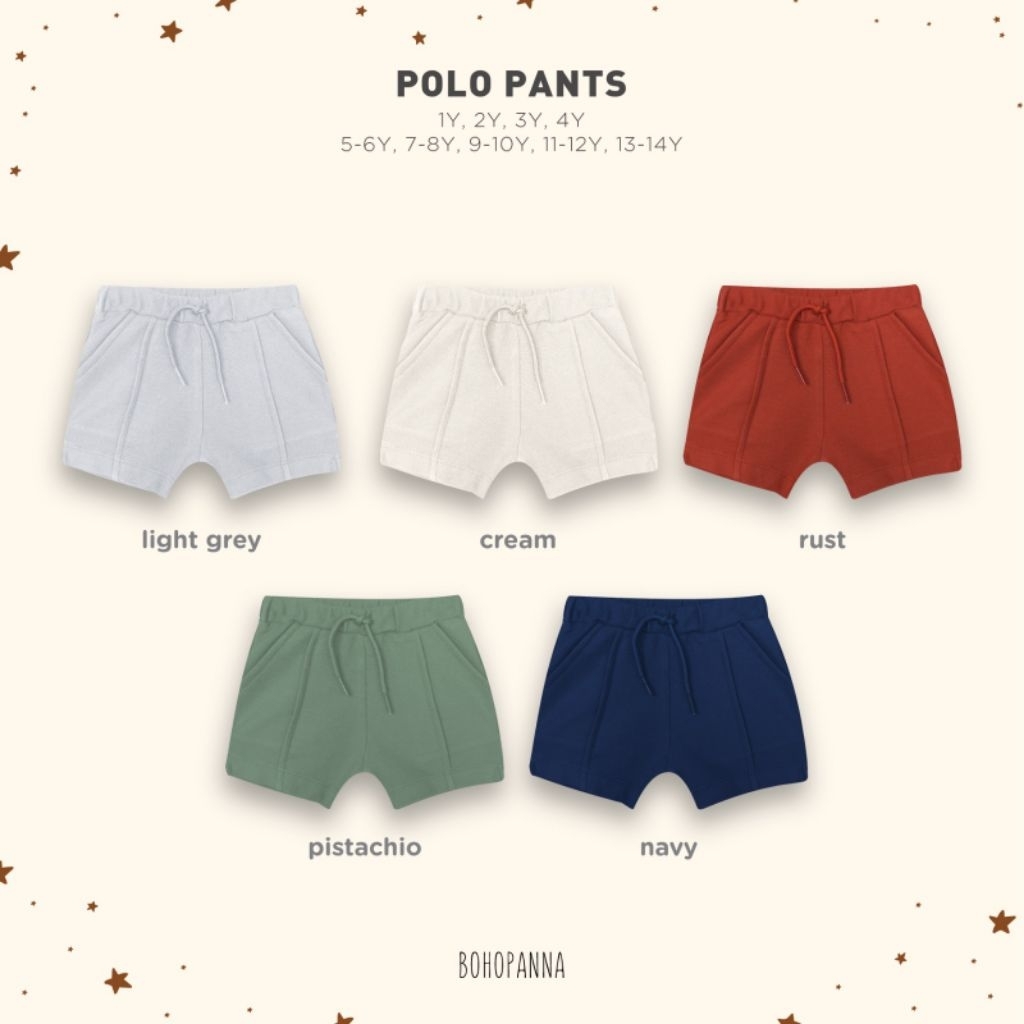 Bohopanna Polo Pants - กางเกงขาสั้นเด็กชาย