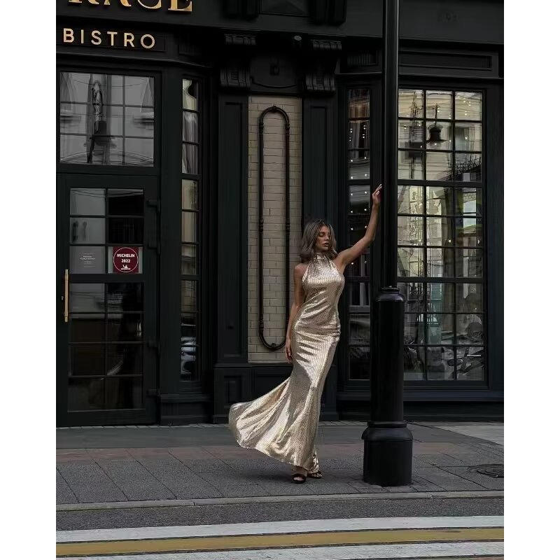 Yosita Dress คล้องคอสีชมพู