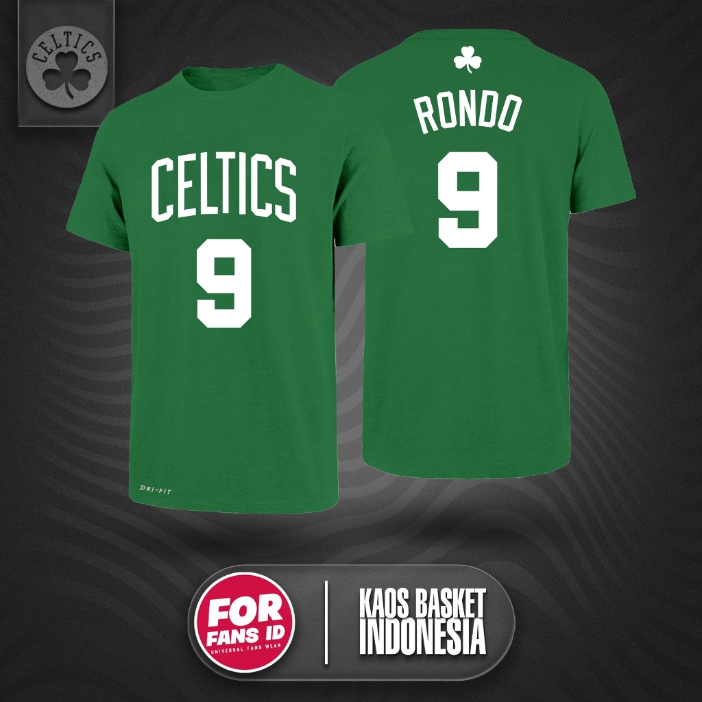เสื้อบาสเก็ตบอล Boston Celtics Unisex NO.9 Rajon Rondo