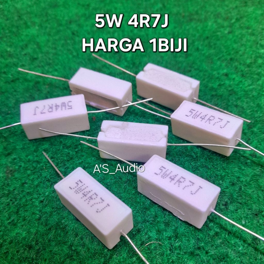5W 4R7 RESISTOR 5W 4R7OHM TAIWAN 1 ชิ้น