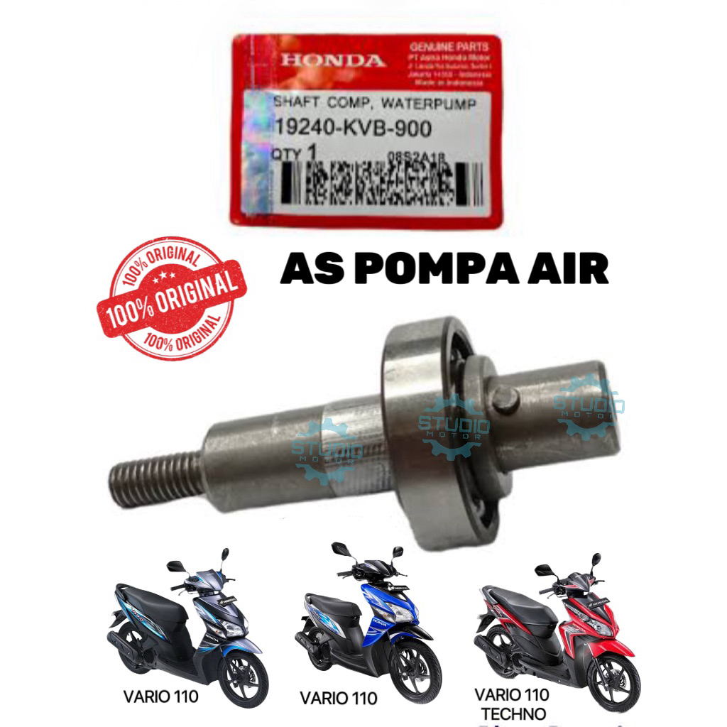 19240-KVB-900 ปั๊มน้ําเพลาปั๊มน้ํา VARIO 110 Techno CBS คาร์บูเรเตอร์คาร์บูเรเตอร์ 19240KVB900