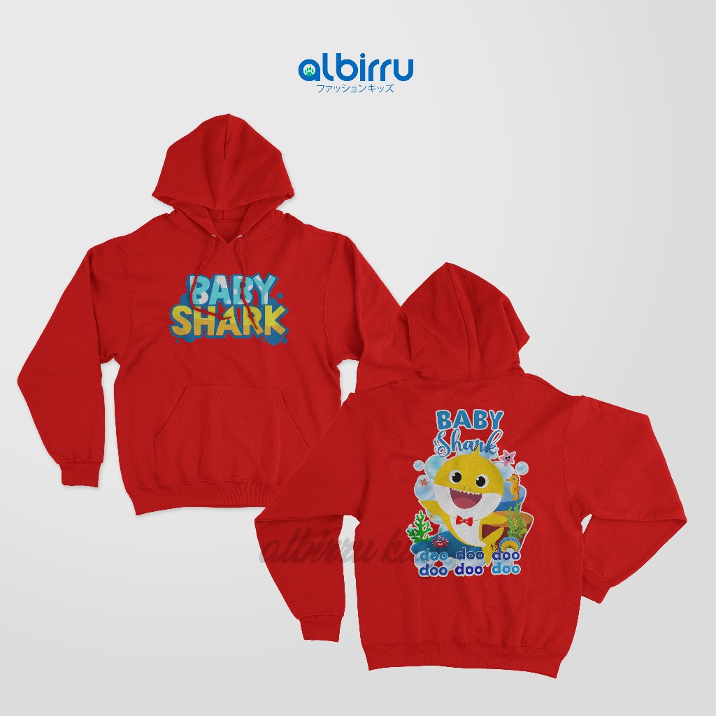 เสื้อแจ็คเก็ตมีฮู้ด Baby Shark สําหรับเด็กชายและเด็กหญิงทําจากผ้าฟลีซระดับพรีเมียม