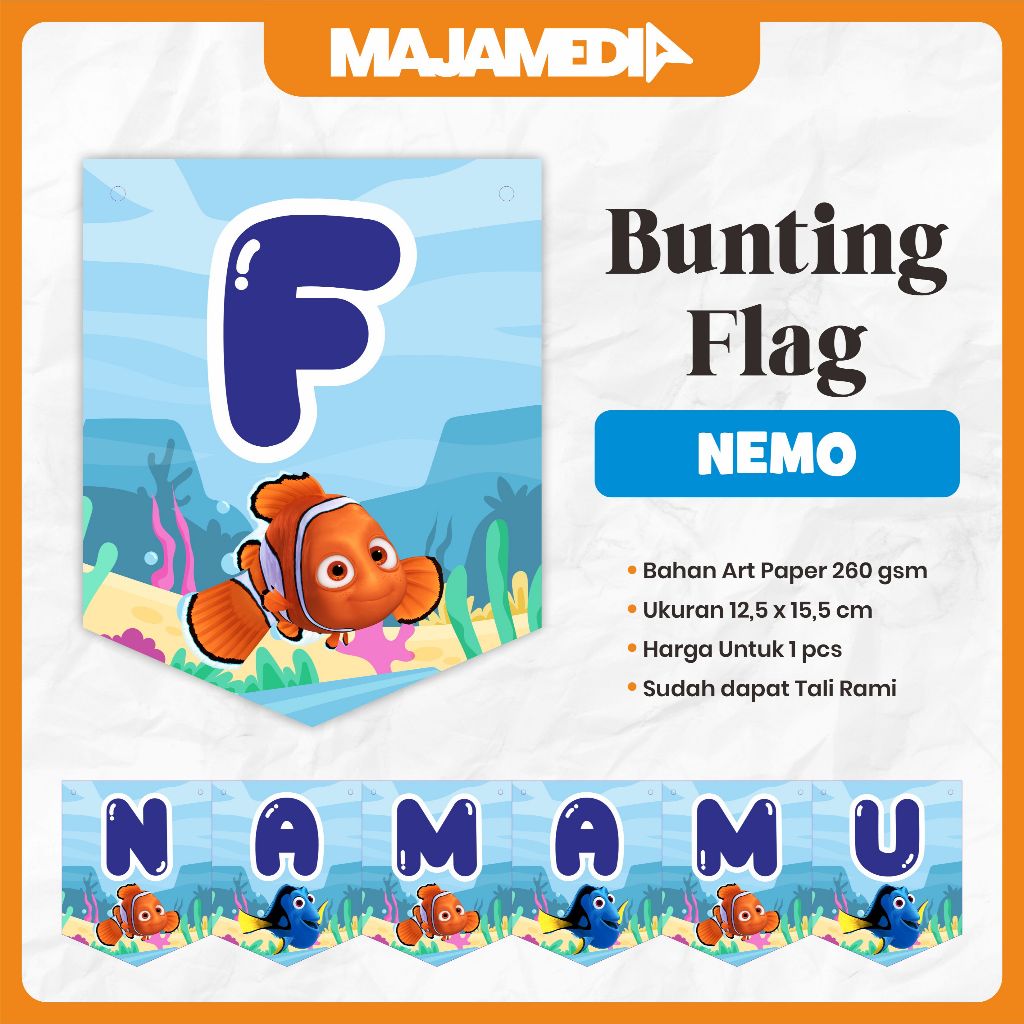 CUSTOM NEMO FLAG BUNTING