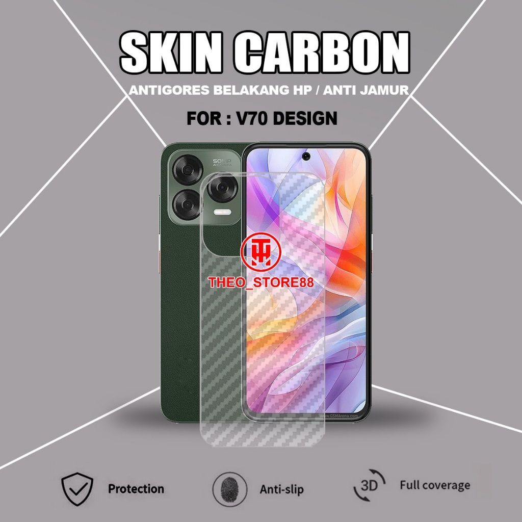 NUBIA BLADE V70 NUBIA BLADE V70 DESIGN NUBIA V70 MAX GARSKIN CARBON ANTI-FUNGUS ANTI-SCRATCH BACK NU