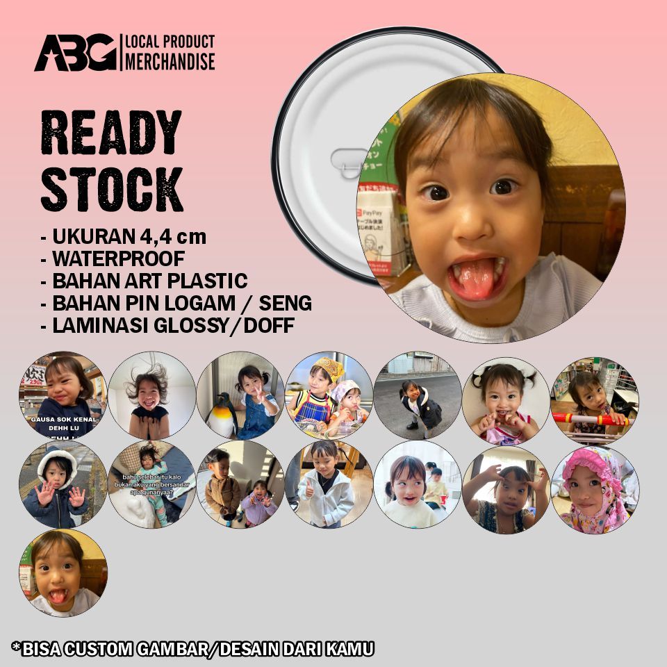 GUNDAN ABG PIN KEYCHAIN CUTE RITSUKI PICTURE, VIRAL MEME