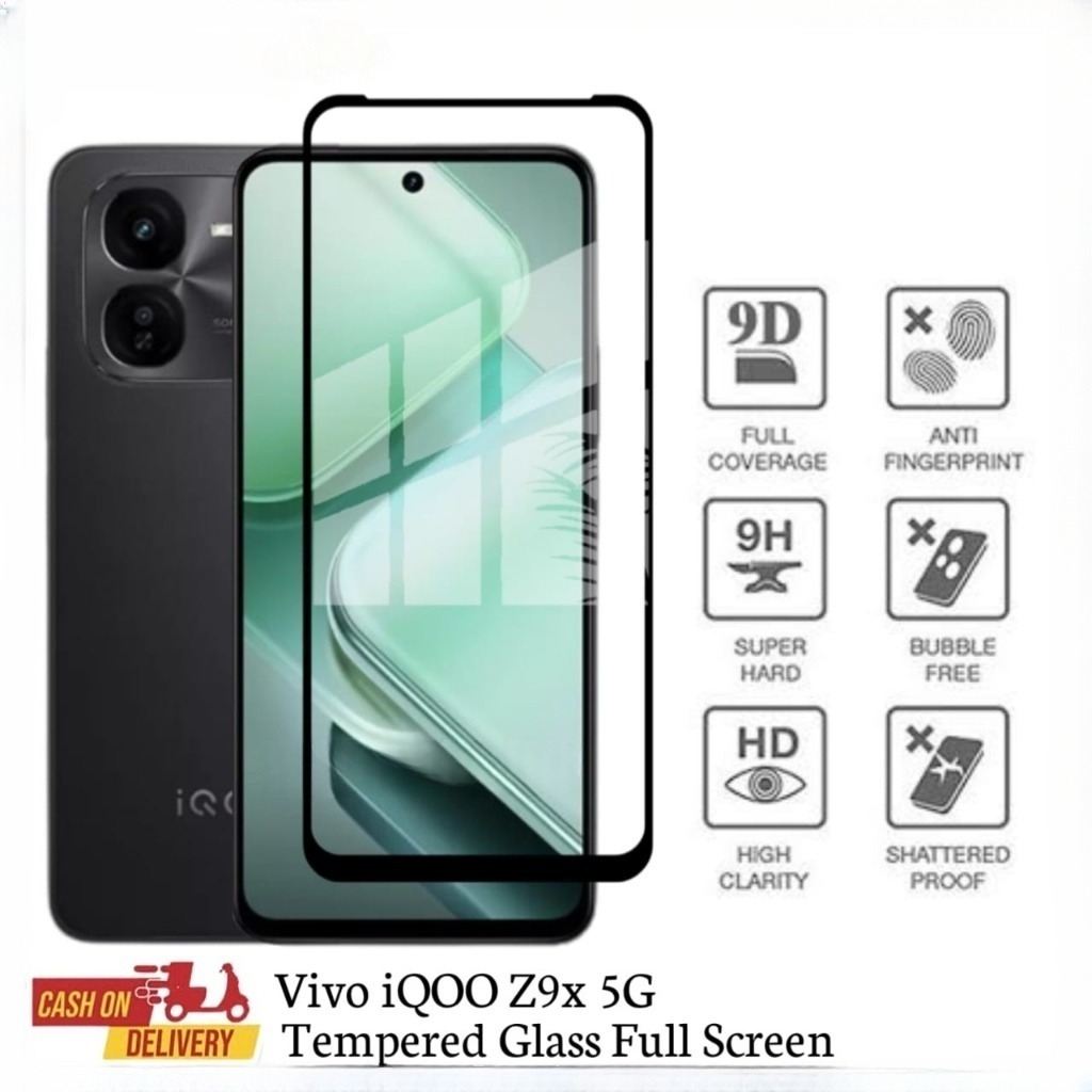 LAYAR TEMPERED GLASS FULL VIVO V23E / IQOO 12 5G / IQOO Z7 5G / IQOO Z9 5G / IQOO Z9X / IQOO Z10 / I
