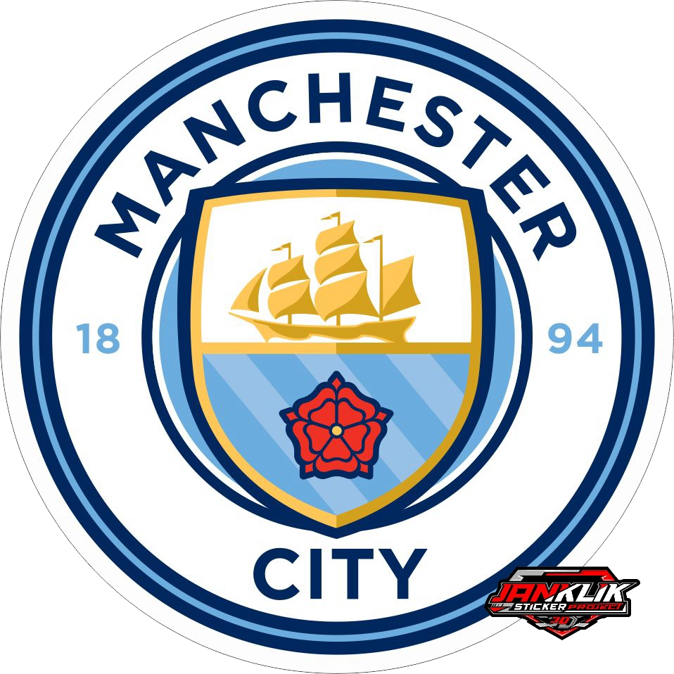 สติ๊กเกอร์นูน 3D โลโก้แมนซิตี้ – PVC นูนกันน้ํา | Citizens Ball Sticker เส้นผ่านศูนย์กลาง 8 ซม | สติ