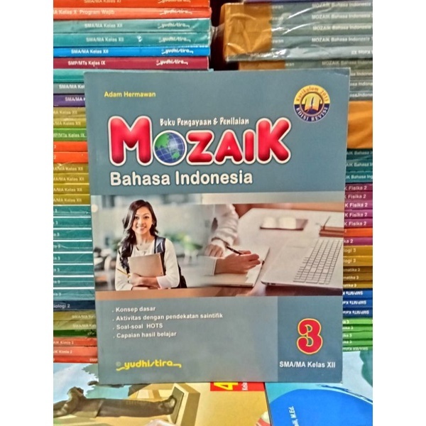 หนังสือต้นฉบับ (MOZAIK) INDONESIAN LANGUAGE ASESSMENT และ ASSESSMENT BOOK CLASS XII SMA/MA K-13 - AD