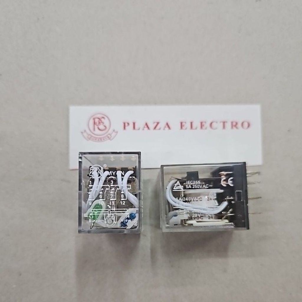 RELAY 24 VOLT 14P PIN 14 ขา TUMPUL ZN MY4N ต้นฉบับ