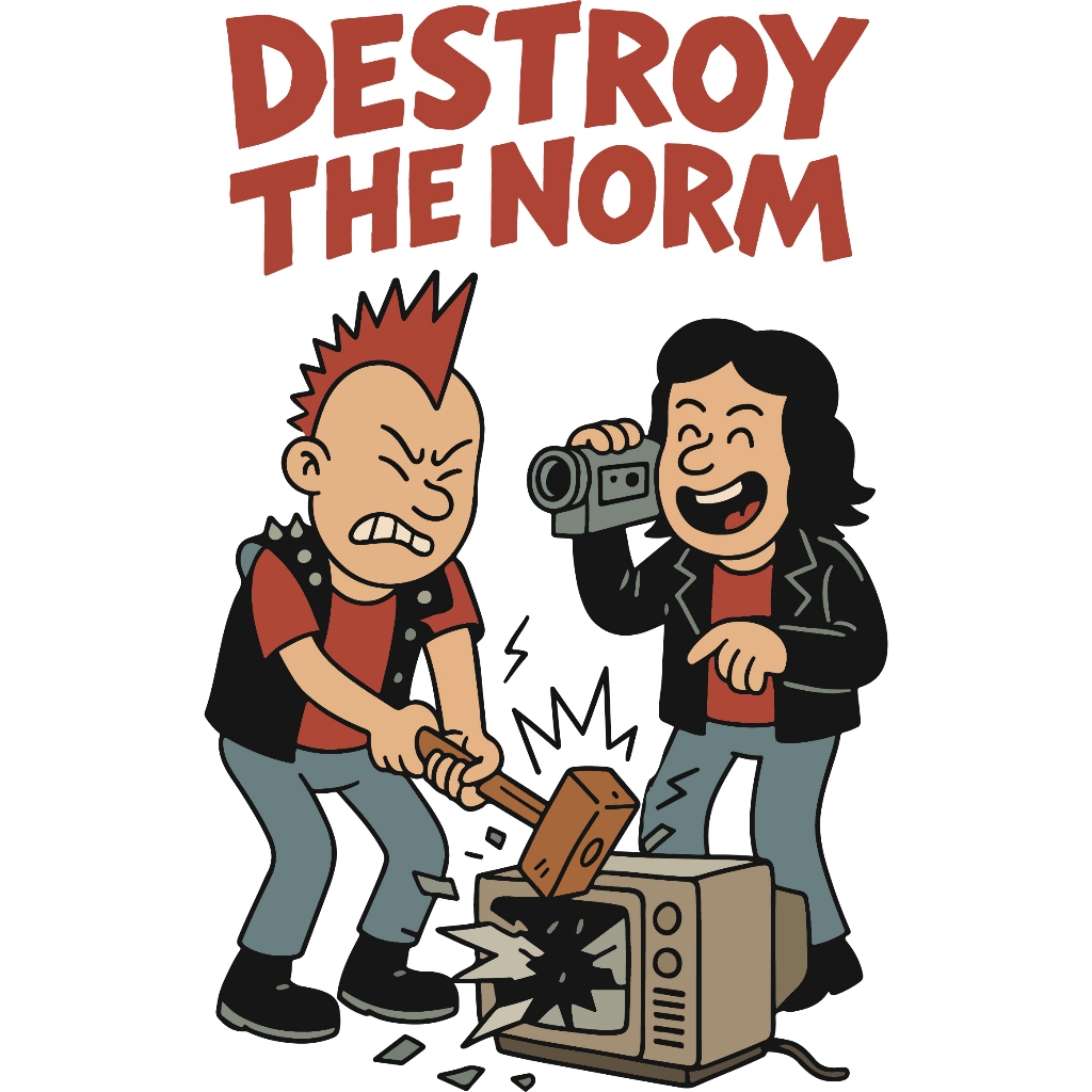 IRON-ON SCREEN PRINTING DTF SCREEN PRINTING PUNK THEME