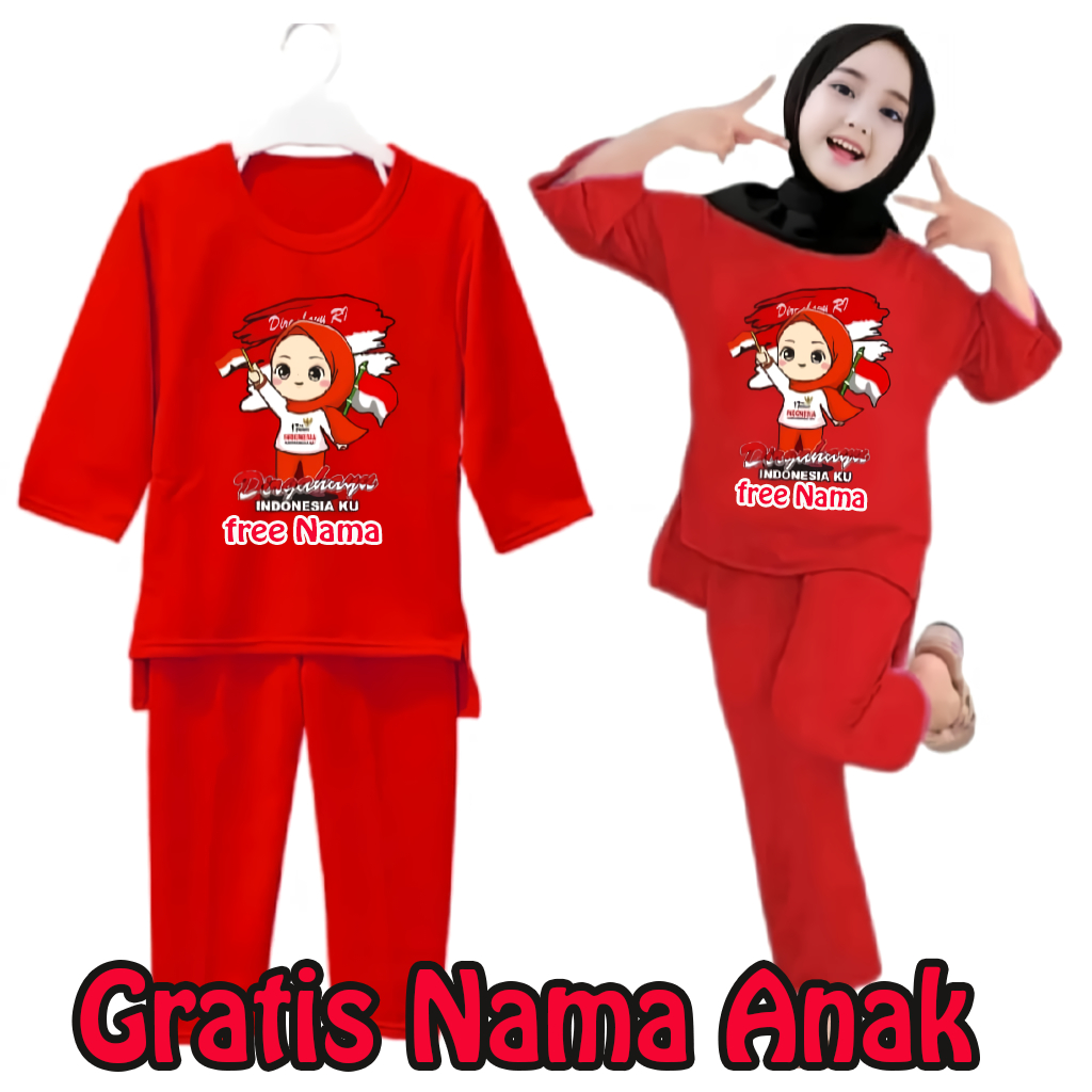MERAH August เสื้อยืด 17An เสื้อผ้าเด็กวันประกาศอิสรภาพ Kous Amak Merdeka Garuda Boy ยืดเด็กชาย Ksos