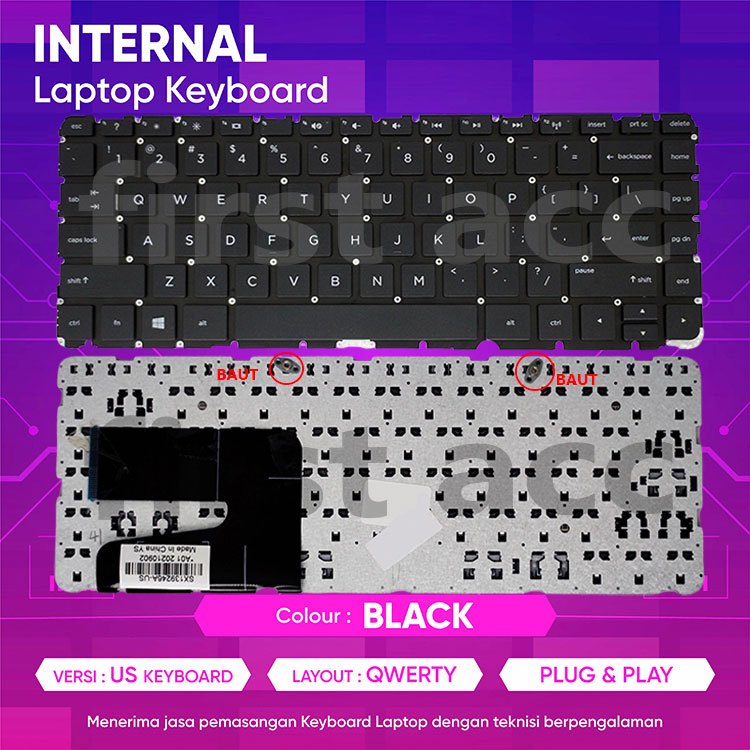 คีย์บอร์ด HP 14D10 14-n214tu 14-R202tx 14-R203tu 14- R204tu